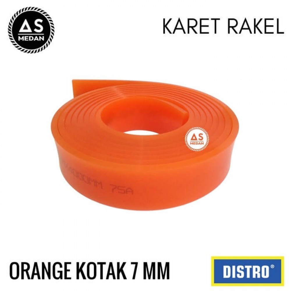 Karet Rakel Orange Papak 7mm